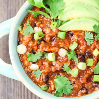 Slow Cooker Chipotle Black Bean Chili