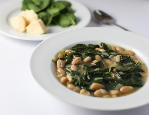 Spinach Leek and White Bean Soup
