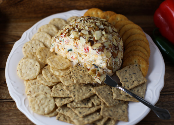 Jalapeno and Red Pepper Cheese Ball