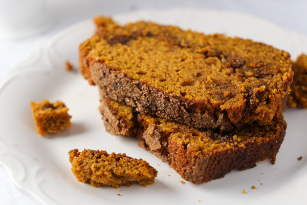 Pumpkin Cinnamon Swirl Bread