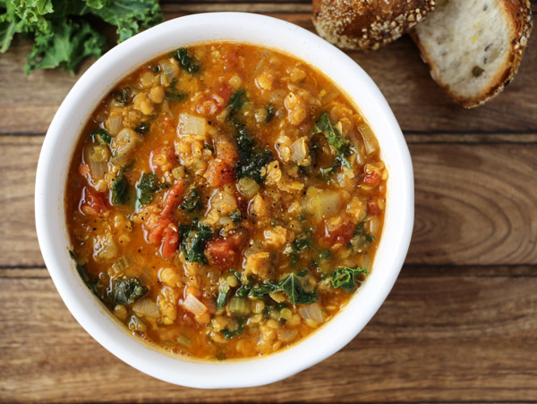 Red Lentil Kale Soup