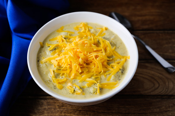 Slow Cooker Broccoli Cheddar Soup-2