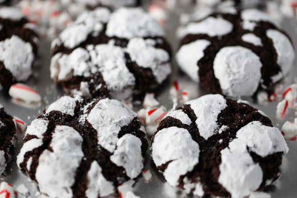 Chocolate Mint Crinkles