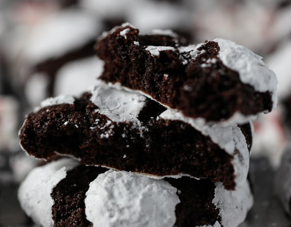 Chocolate Mint Crinkles