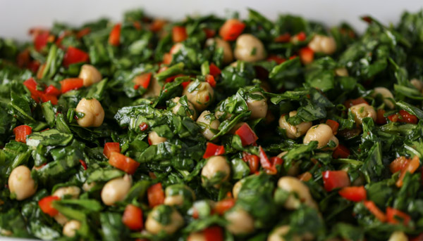 Spinach and Chickpea Tapas