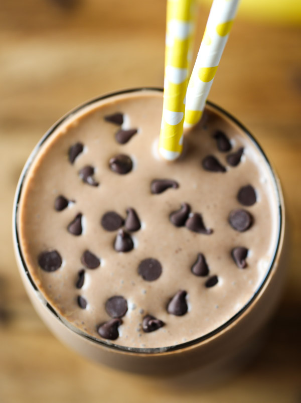 Chocolate Peanut Butter Banana Smoothie