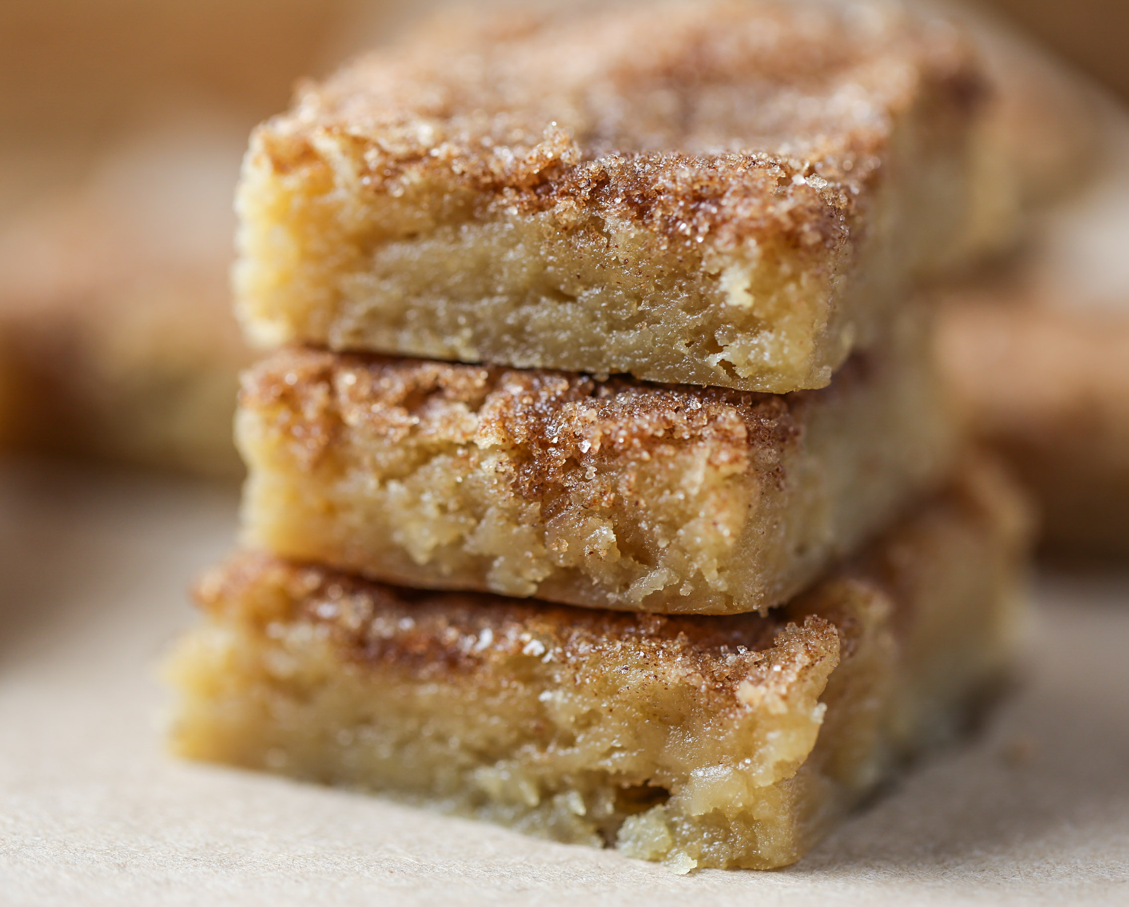 Cinnamon Sugar Blondies | Tabs & Tidbits