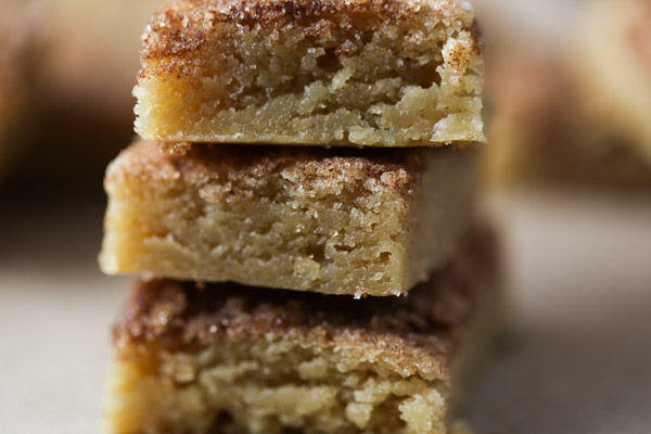 Cinnamon Sugar Blondies