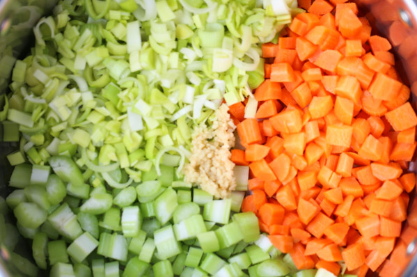 Potato Leek & Veggie Soup