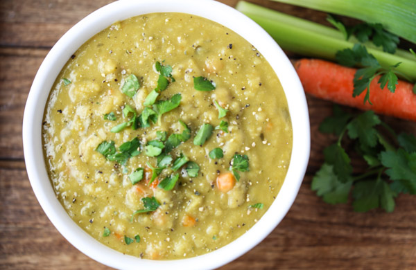 Best Vegan Split Pea Soup (Slow cooker option) - The Cheeky Chickpea