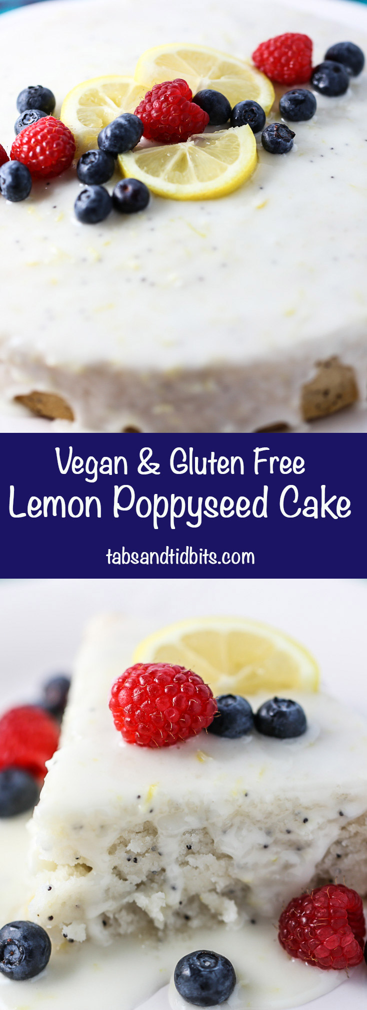 Vegan Lemon Poppyseed Cake
