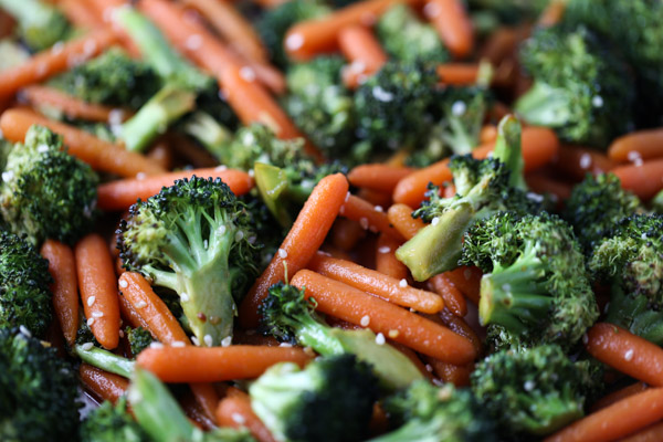 Asian Roasted Carrots & Broccoli