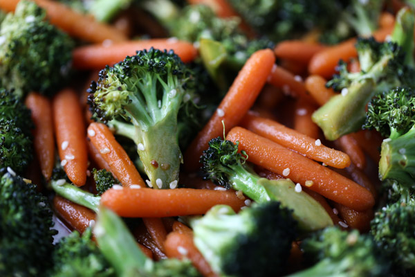 Asian Roasted Carrots & Broccoli