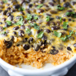 Cheesy Baked Bean & Rice