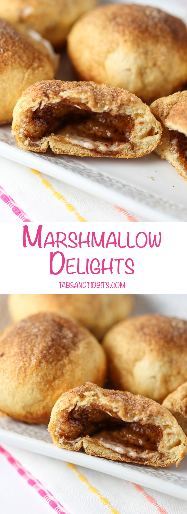 Marshmallow Delights - These taste like an inside out cinnamon roll!