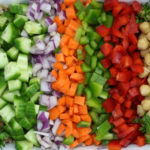 Refreshing Garbanzo & Chopped Veggie Salad