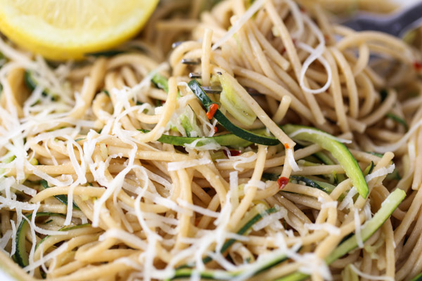 Zesty Spaghetti & Zucchini