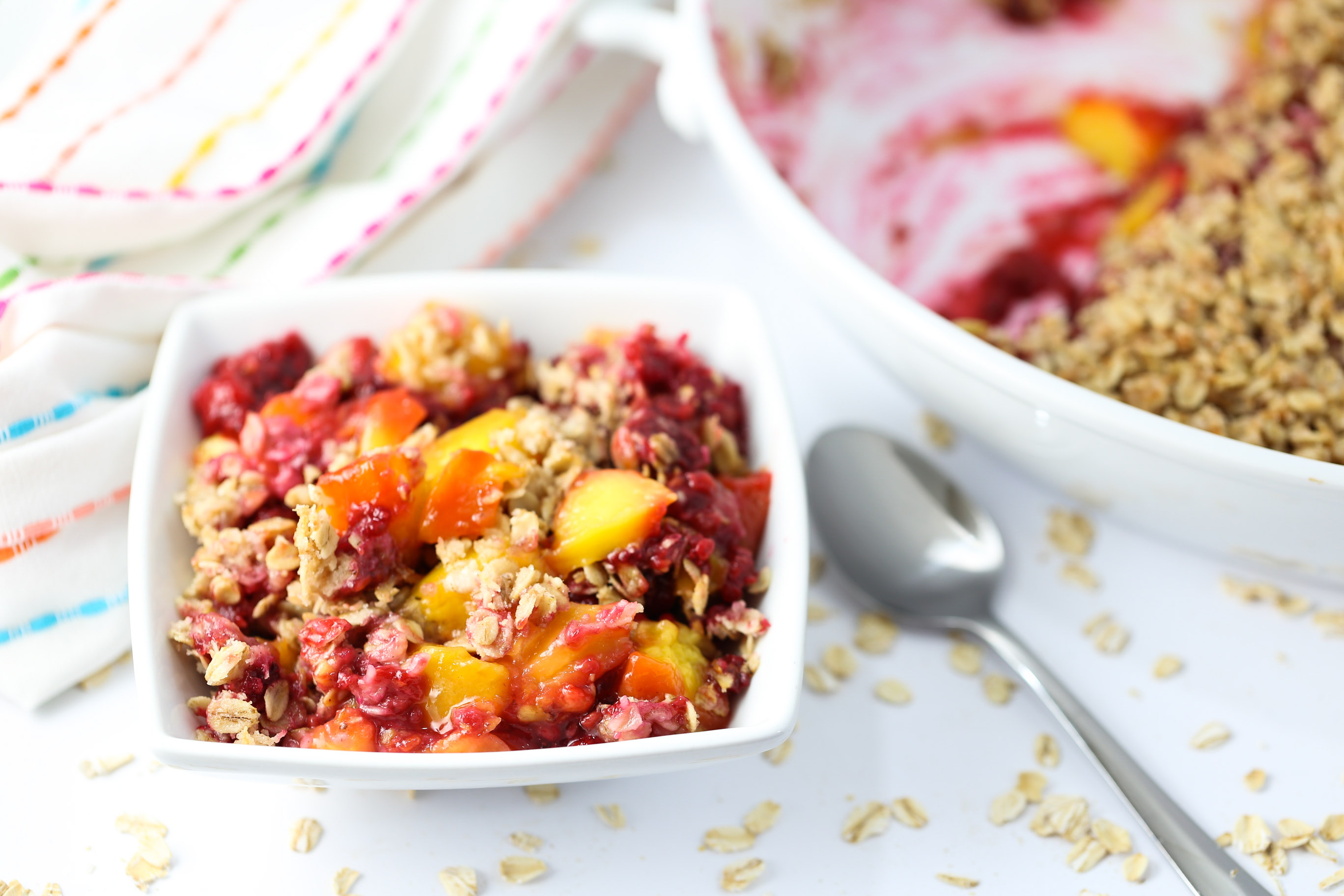 Mango Raspberry Crisp