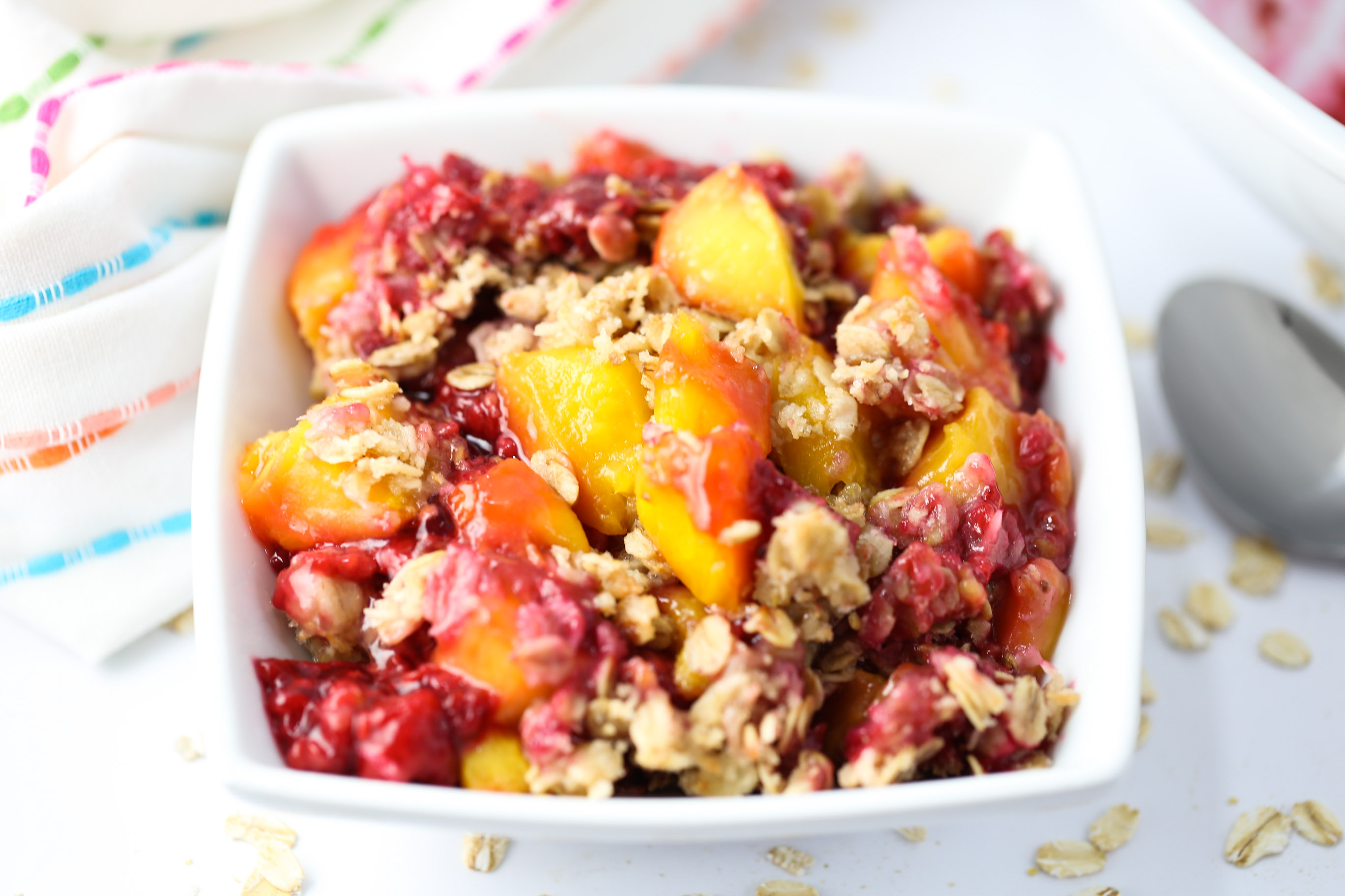 Mango Raspberry Crisp