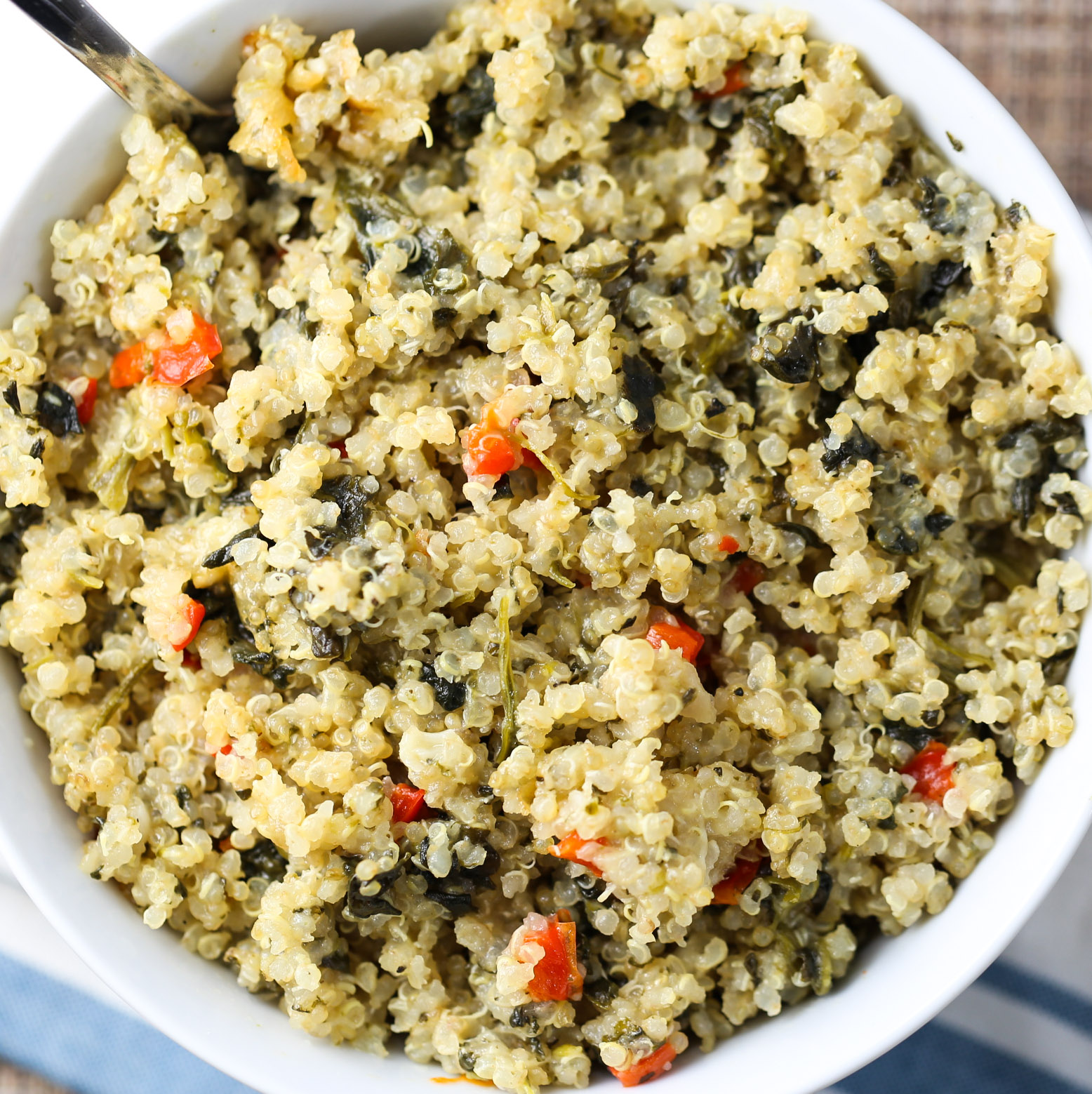 Spinach & Cheese Quinoa Casserole