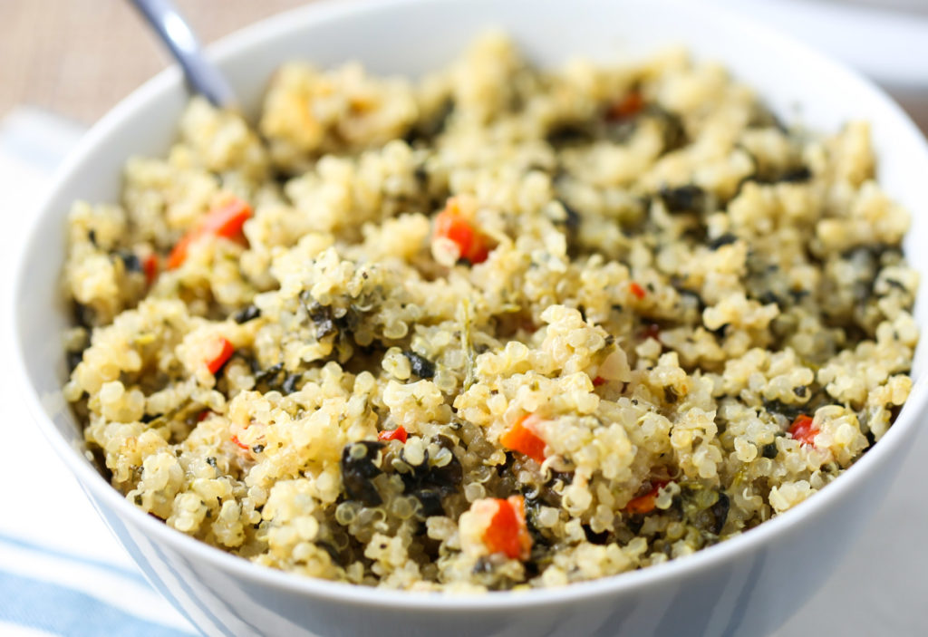 Spinach & Cheese Quinoa Casserole Tabs & Tidbits