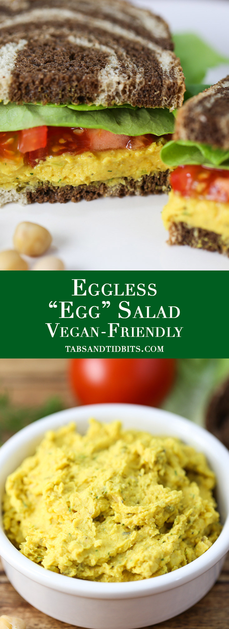 Eggless Egg Salad - A tofu-free vegan egg salad that delivers on flavor and texture!