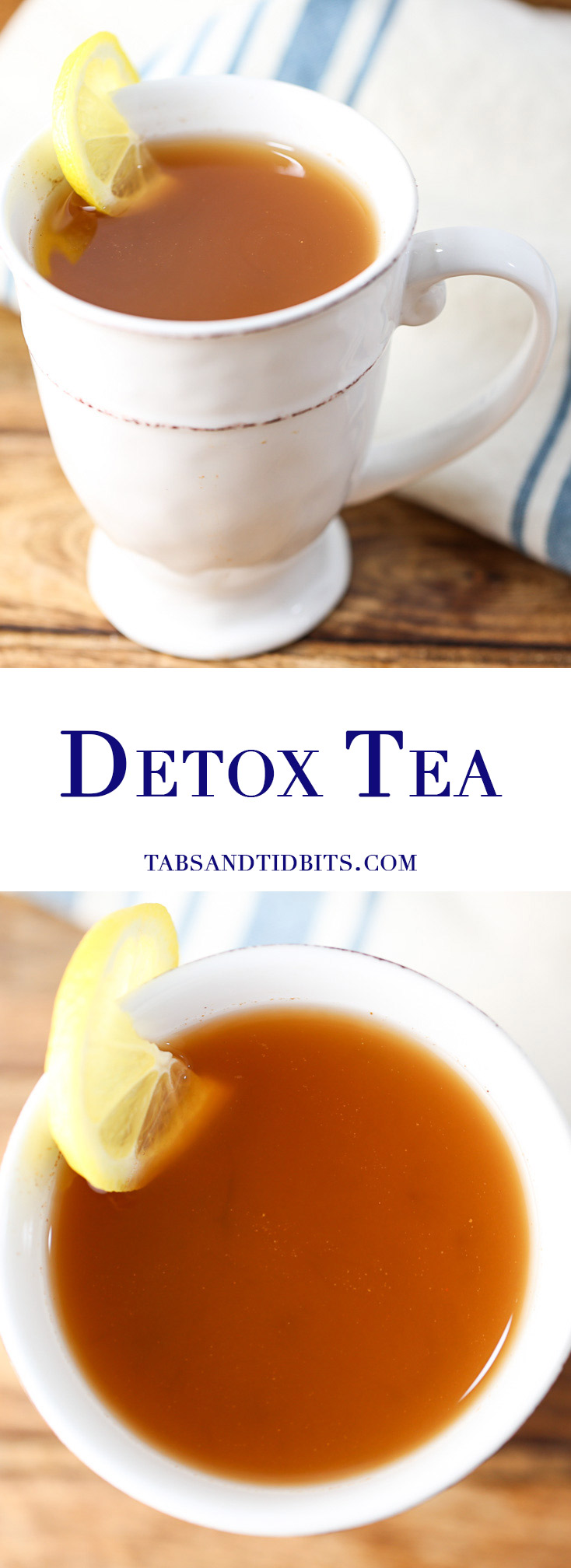 Detox Tea - A healing drink that has cleansing properties with warming cinnamon. 