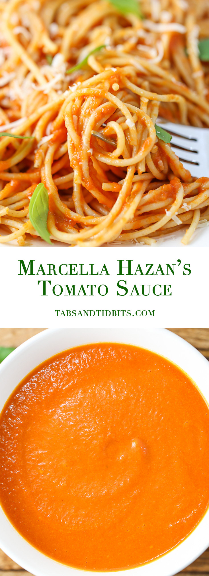 Marcella Hazan's Tomato Sauce - A simple and versatile three ingredient tomato sauce that is velvety delicious! 