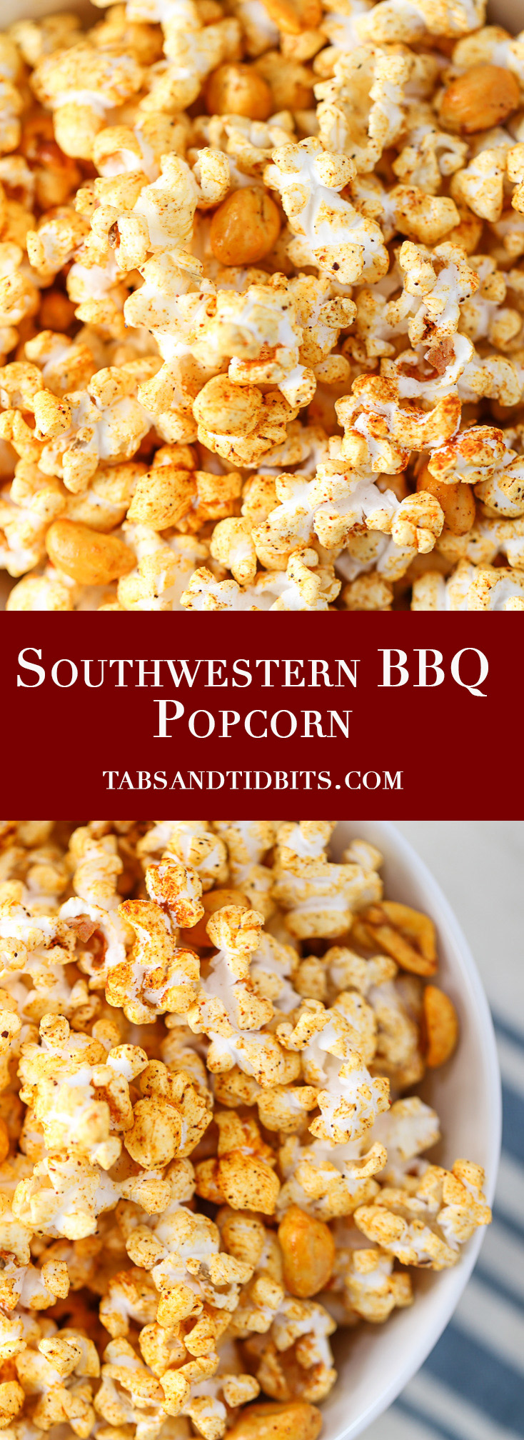 Southwestern BBQ Popcorn - A smoky bbq and buttery popcorn treat!