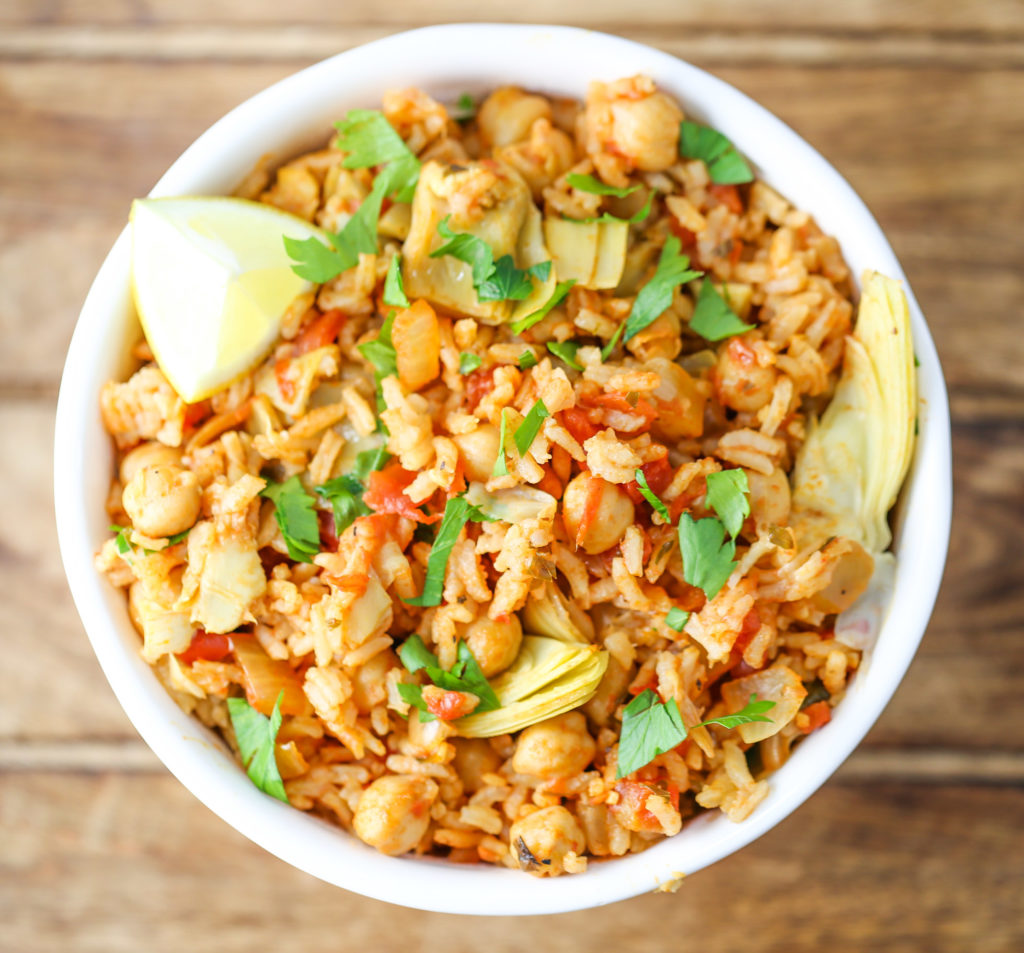 Spanish Chickpeas and Rice Tabs & Tidbits