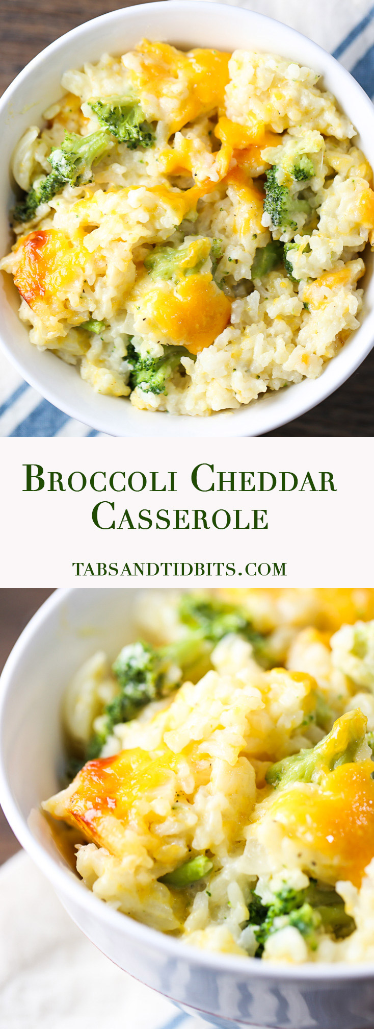 Broccoli Cheddar Casserole - Broccoli Cheddar Casserole with no "condensed cream of" canned soups, just cheesy, creamy goodness!