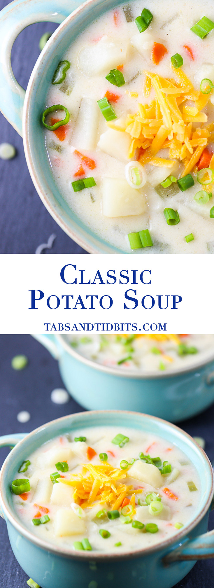 Classic Potato Soup - A creamy, delicious, and filling potato soup full of the classic veggies!