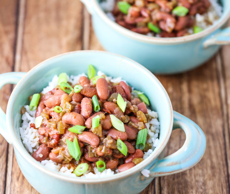 Vegetarian Red Beans and Rice - Tabs & Tidbits