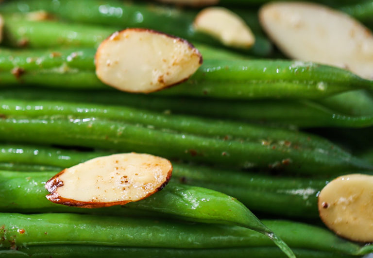 Brown Butter Green Beans with Almonds Tabs & Tidbits