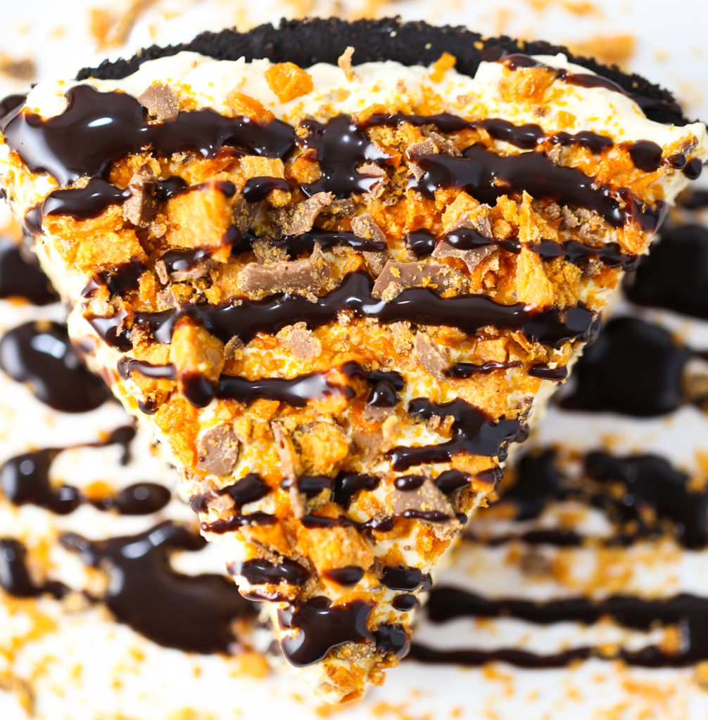 No Bake Butterfinger Pie