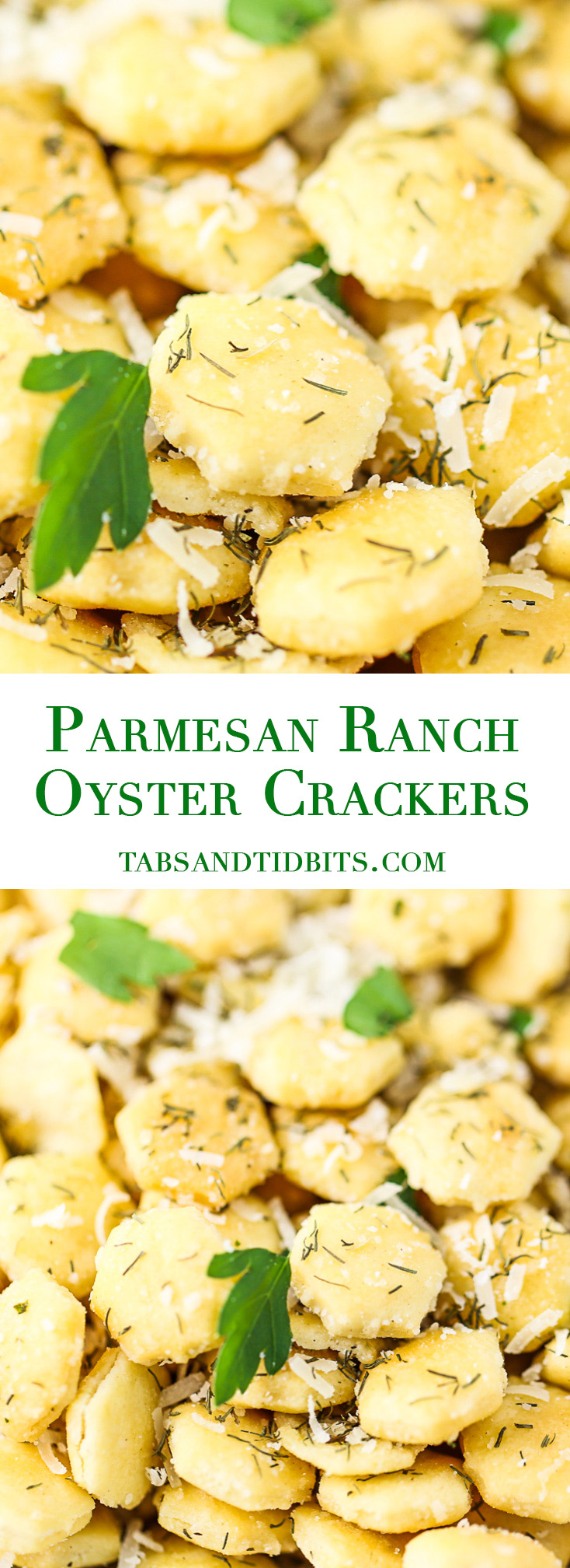 Parmesan Ranch Oyster Crackers - Flavorful seasoned and buttery oyster crackers made right in the slow cooker!