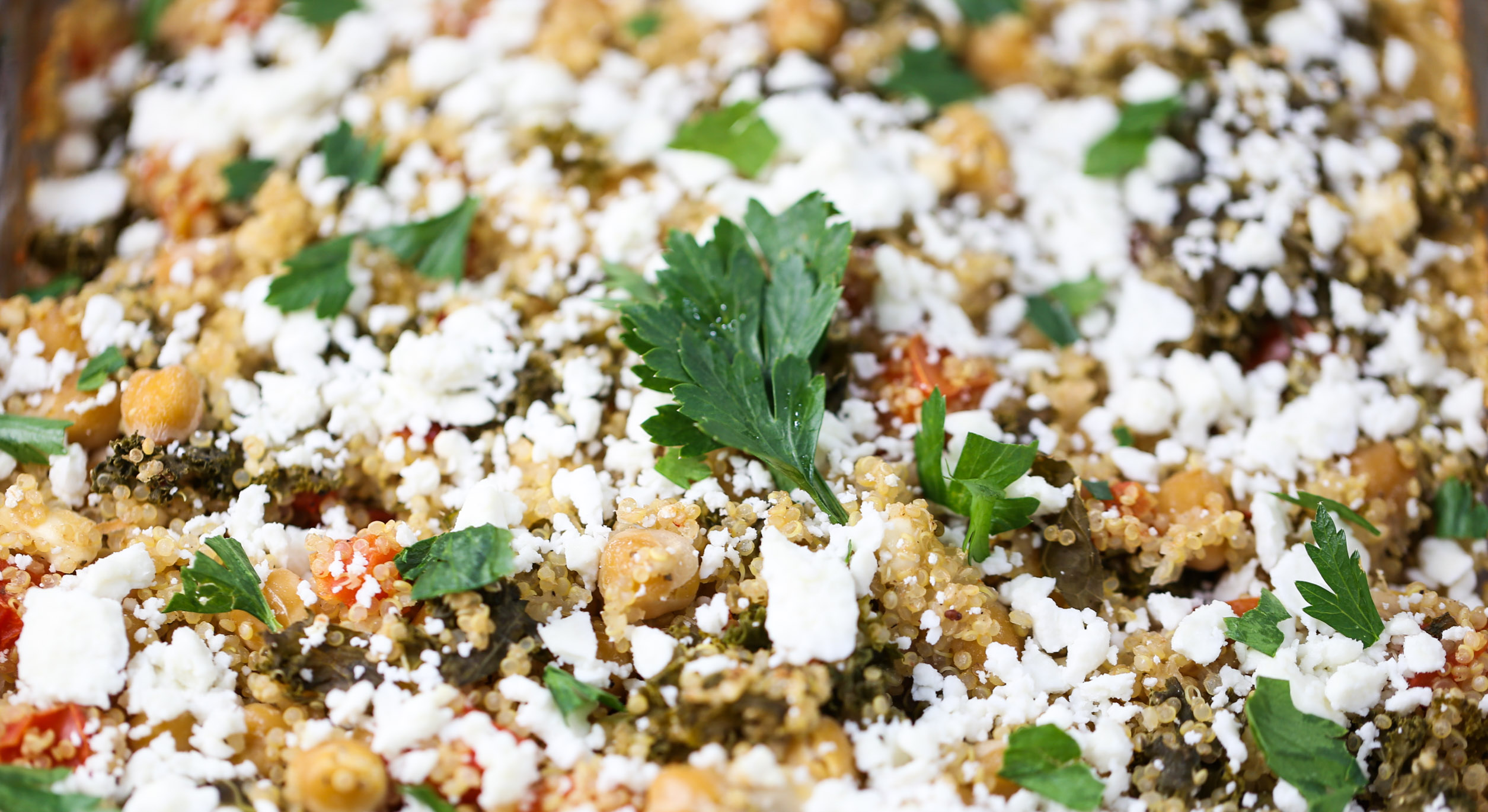 Baked Quinoa with Kale & Chickpeas