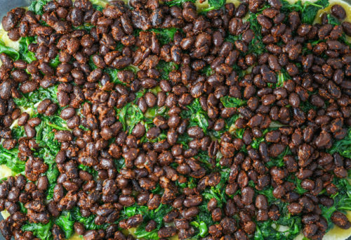 Black Bean & Spinach Enchilada Casserole