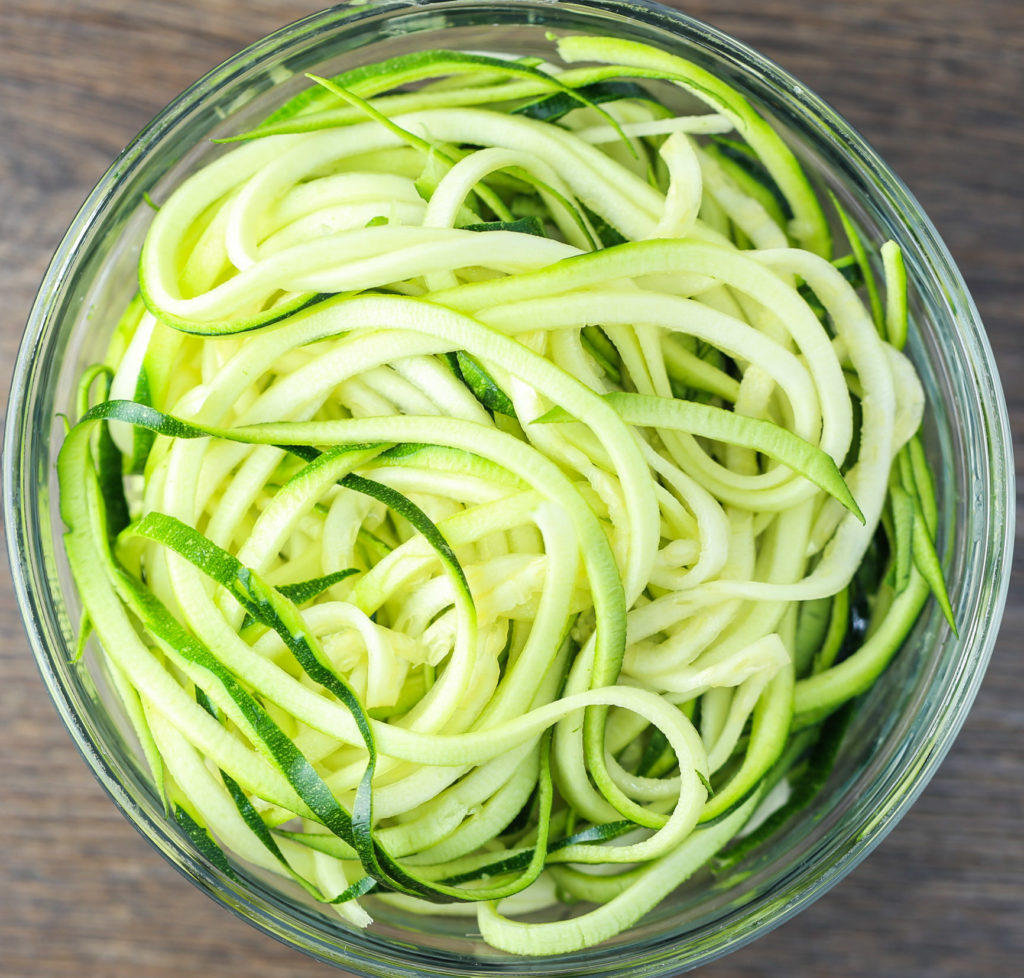 Sautéed Zucchini Noodles with Pine Nuts Tabs & Tidbits