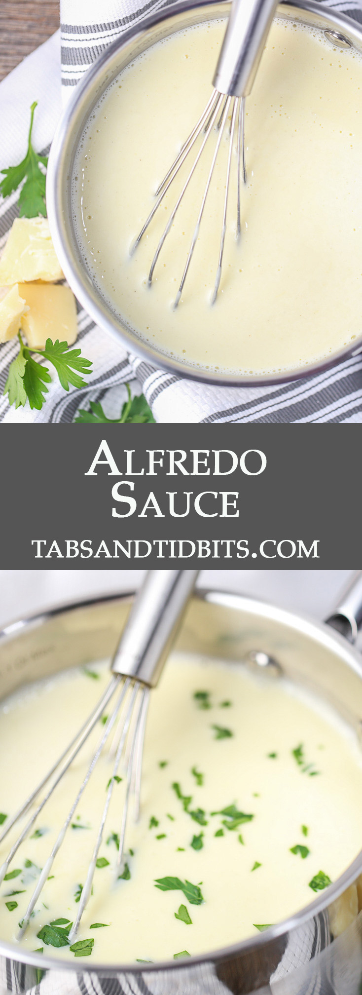 Simple and made freom scratch decadent alfredo sauce!