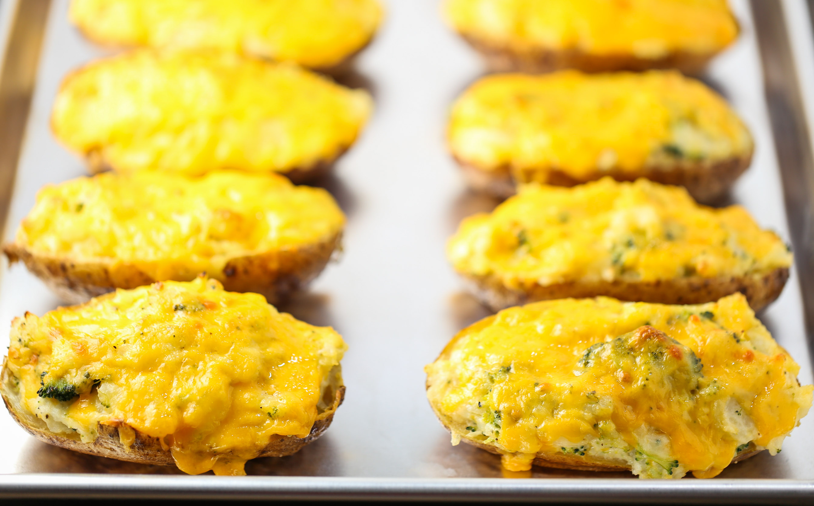 Broccoli & Cheese Twice Baked Potatoes