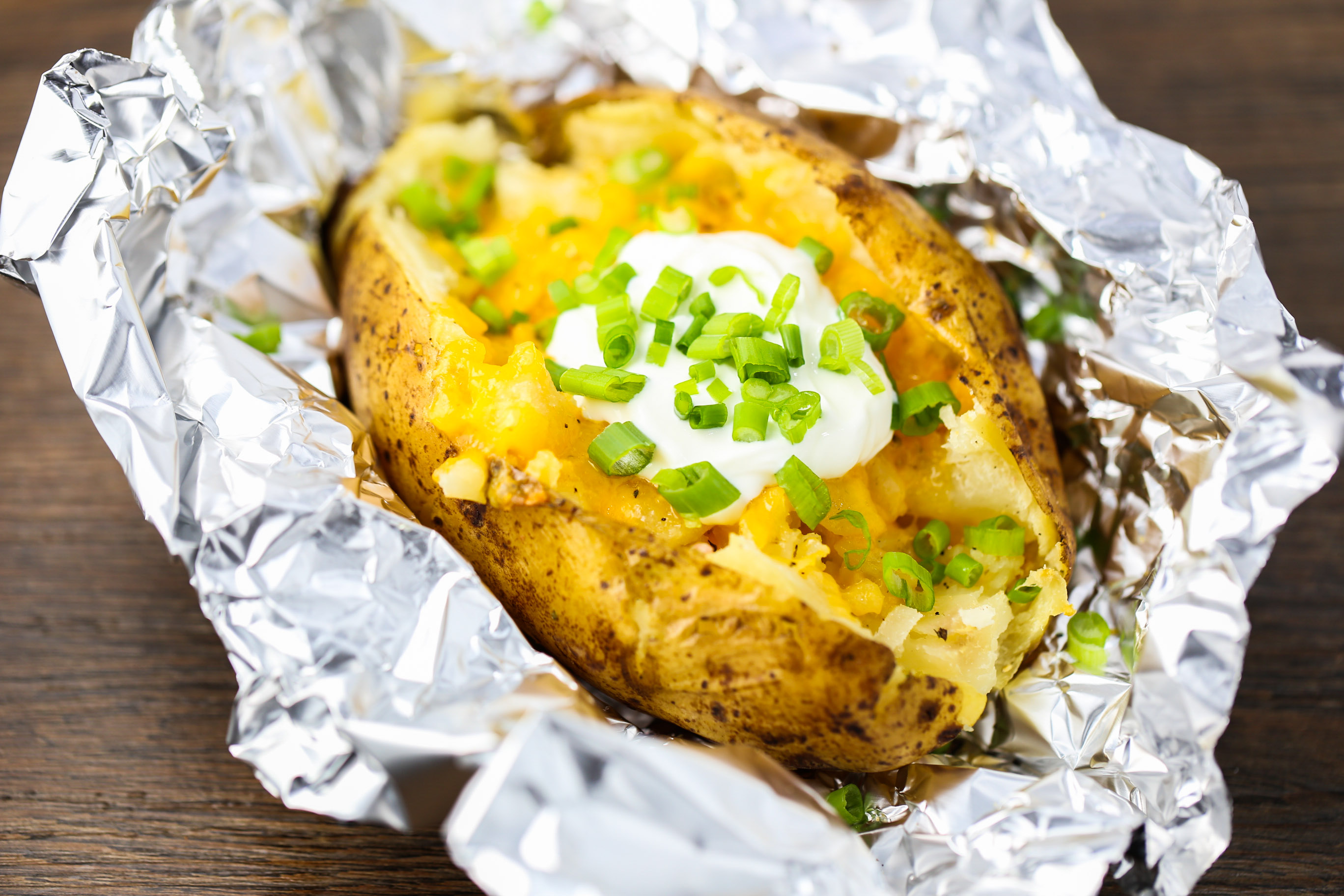 Slow Cooker Baked Potatoes Recipe