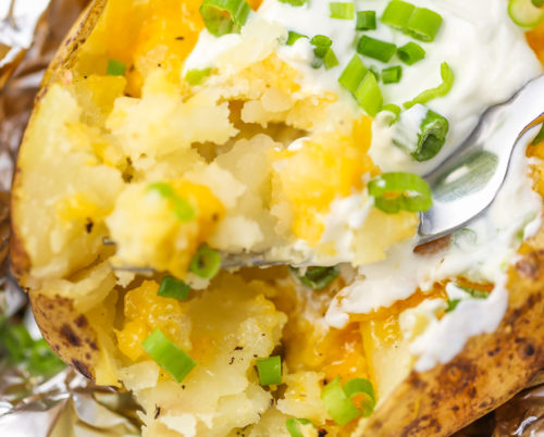 Slow Cooker Baked Potatoes