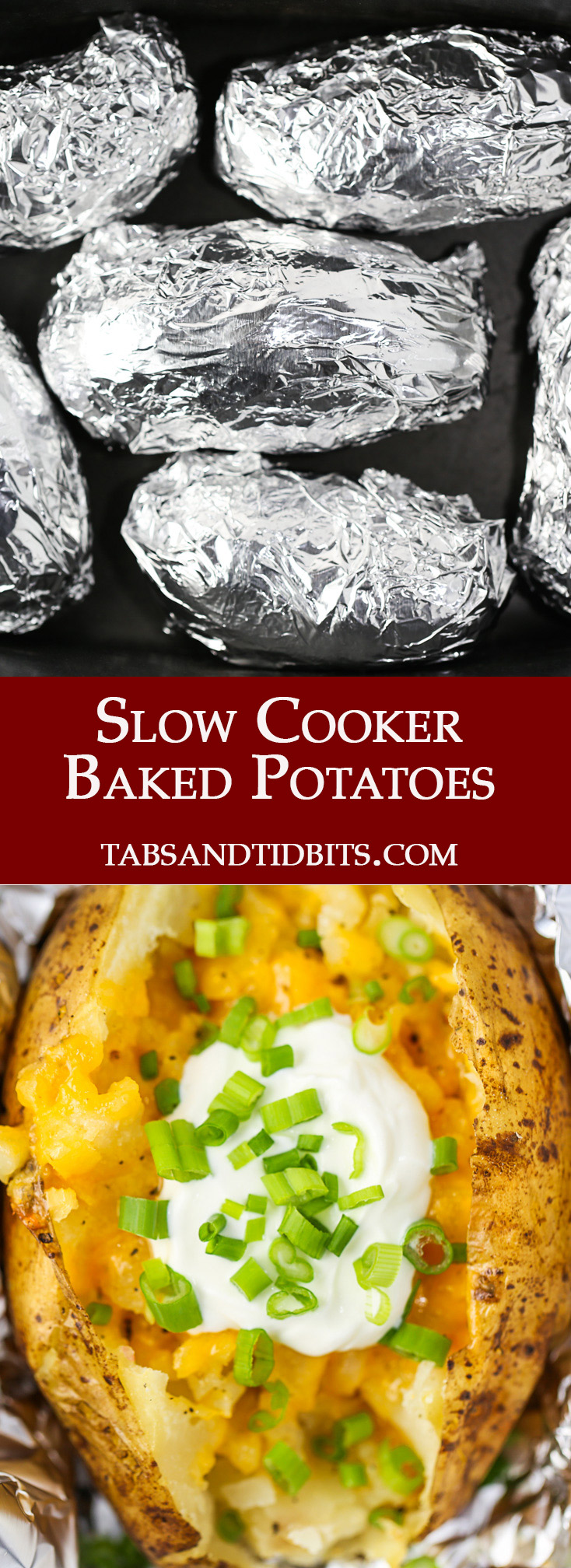 Slow Cooker Baked Potatoes are an inventive way to prepare the perfectly soft potato! 