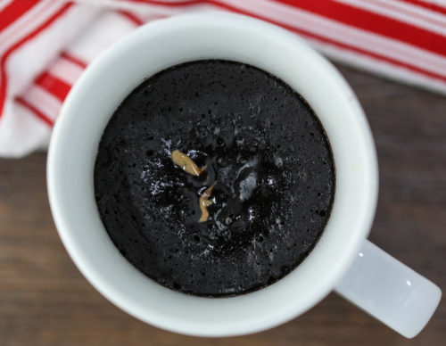 Chocolate Peanut Butter Mug Cake