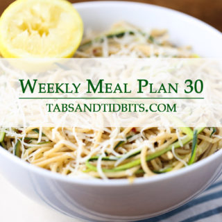 Weekly Menu 30