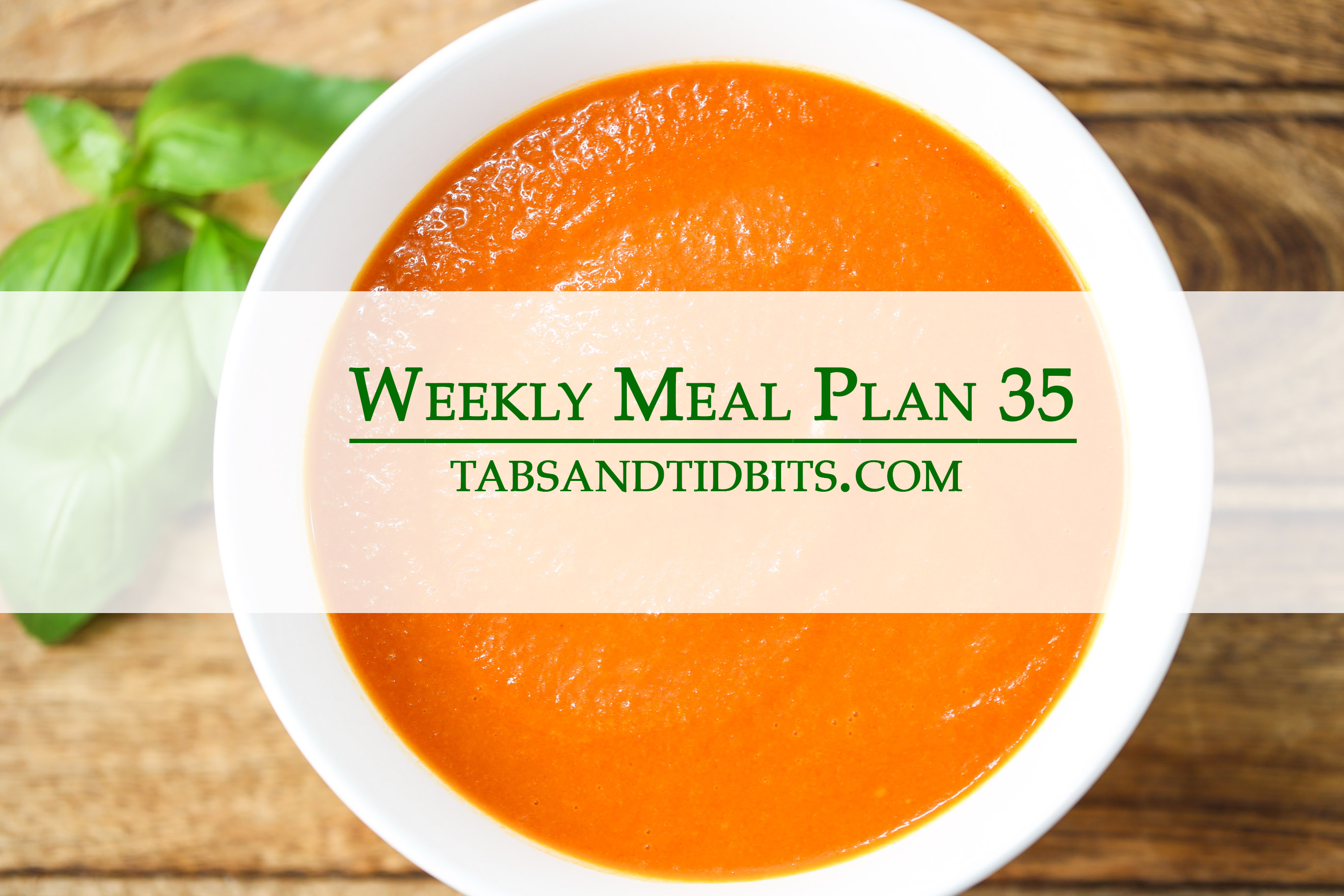 Weekly Meal Plan 35