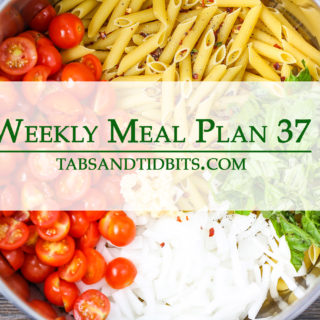 Weekly Meal Plan 37