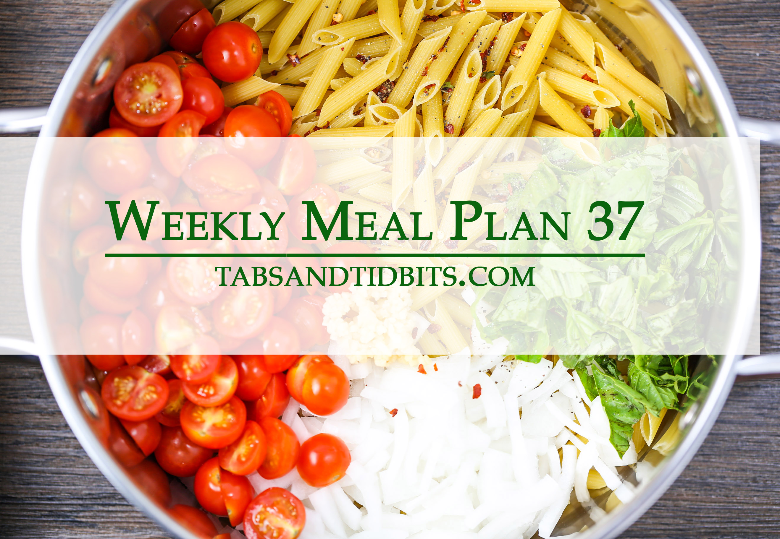 Weekly Meal Plan 37