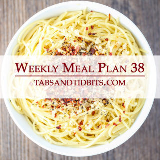 Weekly Meal Plan 38